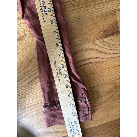 Lady’s Image Blazer Medium Rust Red Blazer Jacket Lagenlook Artsy Linen - Picture 10 of 10